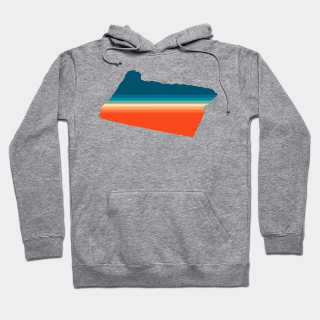 Oregon State Retro Map Hoodie by n23tees